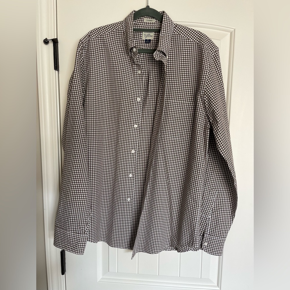 J Crew Classic Button Down Dress Shirt